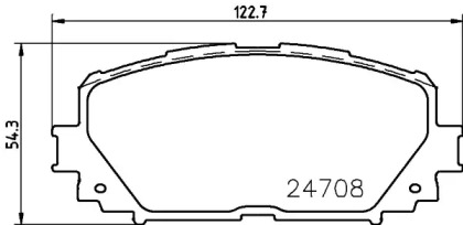 Купить запчасть Nisshinbo - NP1060 Колодки тормозные дисковые перед (PF-1518) TOYOTA YARIS / VIOS Saloon (_P9_) 1.3 (NCP92_, SCP92_) 09.2005 - 04.2014 <=> TOYOTA YARIS (_P13_) 1.3 (NSP130_) 09.2011 -