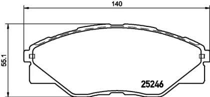 Купить запчасть NISSHINBO - NP1061 Колодки тормозные дисковые, передние, TOYOTA COROLLA , COROLLA Estate , COROLLA Saloon , COROLLA Wagon NP1061