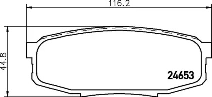 Купить запчасть Nisshinbo - NP1064 Колодки тормозные дисковые зад (PF-1542) TOYOTA LAND CRUISER 200 (_J2_) 4.5 D4-D 08.2007 - <=> LEXUS LX (_J2_) 570 (URJ201_) 11.2007 -