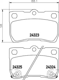 Купить запчасть Nisshinbo - NP1067 Колодки тормозные дисковые зад LEXUS IS II (_E2_) 250 (GSE20) 08.2005 - 03.2013 <=> LEXUS GS (_S19_) 300 (GRS190_) 04.2005 - 11.2011