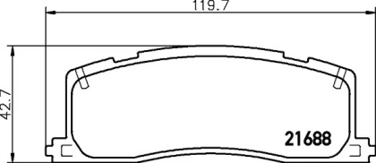 Купить запчасть Nisshinbo - NP1074 Колодки тормозные дисковые зад (PF-1274) TOYOTA PREVIA (_R1_, _R2_) 2.4 (TCR1_) 05.1990 - 08.2000