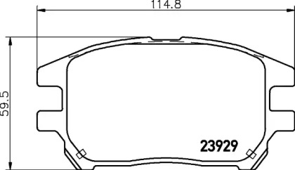 Купить запчасть Nisshinbo - NP1076 Колодки тормозные дисковые перед (PF-1481) LEXUS RX (MCU15) 300 AWD (MCU15_) 01.1998 - 02.2003 <=> LEXUS RX (MCU15) 300 (MCU10_) 01.1998 - 02.2003
