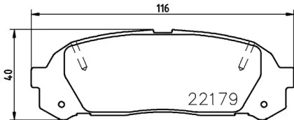 Купить запчасть Nisshinbo - NP1083 Колодки тормозные дисковые зад (PF-1409) Toyota Chaser/Cresta/Mark II