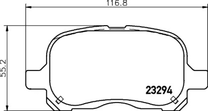 Купить запчасть Nisshinbo - NP1088 Колодки тормозные дисковые перед TOYOTA COROLLA Compact (_E11_) 1.4 (EE111_) 05.1997 - 09.1999 <=> TOYOTA COROLLA (_E11_) 1.4 (EE111_) 04.1997 - 02.2000