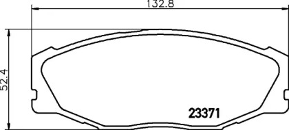 Купить запчасть Nisshinbo - NP1090 Колодки тормозные дисковые перед (PF-1157) Toyota Crown GS130G, LS136V, MS135