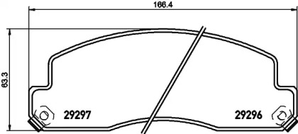 Купить запчасть Nisshinbo - NP1100 Колодки тормозные дисковые перед (PF-1329) Toyota Coarer,