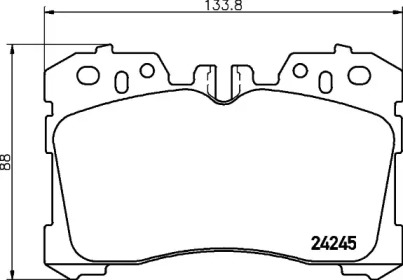 Купить запчасть Nisshinbo - NP1107 Колодки тормозные дисковые перед LEXUS LS (_F4_) 460 (USF40) 04.2006 -  <=> LEXUS LS (_F4_) 600h (UVF45) 08.2007 - 
