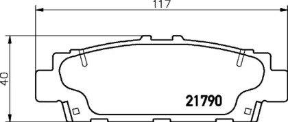 Купить запчасть NISSHINBO - NP1108 Колодки тормозные дисковые, задние, TOYOTA CROWN Estate, CROWN Saloon , CROWN Saloon , T100 Pickup NP1108