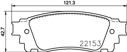 Купить запчасть Nisshinbo - NP1110 Колодки тормозные дисковые зад LEXUS NX (_Z1_) 200 (ZGZ10_, AYZ10_, AGZ10) 11.2014 -  <=> LEXUS NX (_Z1_) 200t (AGZ10_, AYZ10_, ZGZ10_) 07.2014 - 