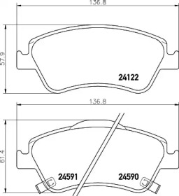 Купить запчасть Nisshinbo - NP1115 Колодки тормозные дисковые перед TOYOTA COROLLA Saloon (_E15_) 1.6 Dual VVTi (ZRE141) 01.2007 -  <=> TOYOTA AURIS (_E15_) 1.6 (ZRE151_) 03.2007 - 09.2012