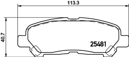 Купить запчасть Nisshinbo - NP1122 Колодки тормозные дисковые зад TOYOTA HIGHLANDER / KLUGER (_U4_) 3.5 4WD (GSU45_) 05.2007 -  <=> TOYOTA HIGHLANDER / KLUGER (_U4_) 2.7 4WD (ASU40_) 05.2007 - 