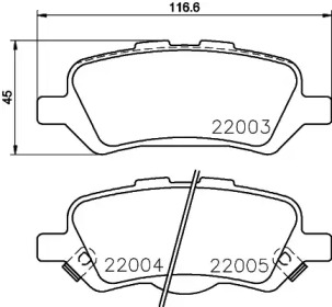 Купить запчасть NISSHINBO - NP1126 Колодки тормозные дисковые зад TOYOTA VENZA (_V1_) 2.7 4WD (AGV15_) 11.2008 -  <=> TOYOTA VENZA (_V1_) 3.5 4WD (GGV15_) 11.2008 - 