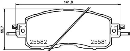 Купить запчасть NISSHINBO - NP2040 Колодки тормозные дисковые перед NISSAN ALTIMA (L33)/ TEANA III (J33, L33)