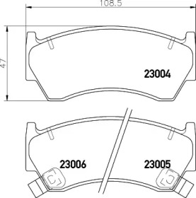 Купить запчасть Nisshinbo - NP2043 Колодки тормозные дисковые перед (PF-2420) NISSAN ALMERA I (N15) 1.6 09.1995 - 07.2000 <=> NISSAN ALMERA I Hatchback (N15) 1.4 S,GX,LX 09.1995 - 03.2000