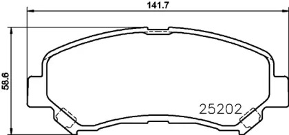 Купить запчасть Nisshinbo - NP2048 Колодки тормозные дисковые перед (PF-2546) NISSAN X-TRAIL (T32_) 2.5 ALL MODE 4x4-i (NT32) 12.2013 - <=> SUZUKI KIZASHI (FR) 2.4 (A6B 424) 10.2010 -
