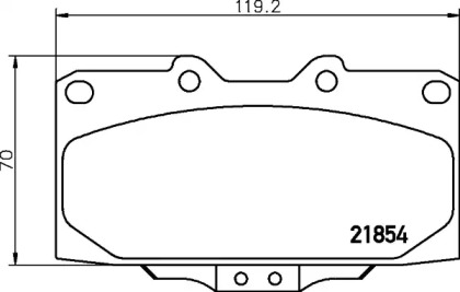 Купить запчасть Nisshinbo - NP2049 Колодки тормозные дисковые перед (PF-2358) SUBARU IMPREZA Saloon (GC) 2.0 Turbo GT AWD (GC8) 03.1994 - 12.2000 <=> SUBARU IMPREZA Estate (GF) 2.0 i Turbo AWD (GF8) 03.1994 - 12.2000