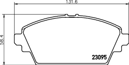 Купить запчасть NISSHINBO - NP2054 Колодки тормозные дисковые перед NISSAN PRIMERA (P12) 1.6 01.2002 -  <=> NISSAN PRIMERA (P12) 1.8 03.2002 - 