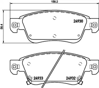 Купить запчасть Nisshinbo - NP2056 Колодки тормозные дисковые перед INFINITI EX 35 10.2008 - <=> INFINITI G Saloon 37 10.2008 -