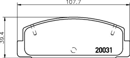 Купить запчасть Nisshinbo - NP5004 Колодки тормозные дисковые зад (PF-5203) MAZDA 323 S VI (BJ) 1.9 16V 09.1998 - 05.2004 <=> MAZDA 323 F VI (BJ) 1.9 16V (BJ14) 09.1998 - 01.2001
