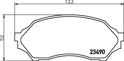 Купить запчасть Nisshinbo - NP5005 Колодки тормозные дисковые перед (PF-5425) MAZDA 323 F VI (BJ) 1.5 16V 09.1998 - 01.2001 <=> MAZDA 323 S VI (BJ) 1.5 16V 09.1998 - 01.2001