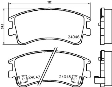 Купить запчасть Nisshinbo - NP5007 Колодки тормозные дисковые перед (PF-5526) MAZDA 6 Saloon (GG) 2.0 03.2005 - 08.2007 <=> MAZDA 6 Saloon (GG) 2.0 06.2002 - 08.2007
