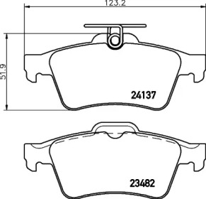 Купить запчасть Nisshinbo - NP5009 Колодки тормозные дисковые зад FORD FOCUS II Saloon (DB_, FCH) 1.6 04.2005 - 09.2012 <=> FORD FOCUS II (DA_, HCP) 1.6 07.2004 - 09.2012