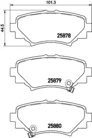 Купить запчасть Nisshinbo - NP5035 Колодки тормозные дисковые зад (PF-5616) MAZDA 3 Saloon (BM, BN) 1.6 09.2013 -  <=> MAZDA 3 Saloon (BM, BN) 1.5 10.2013 - 