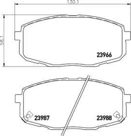 Купить запчасть Nisshinbo - NP6023 Колодки тормозные дисковые перед KIA CEE