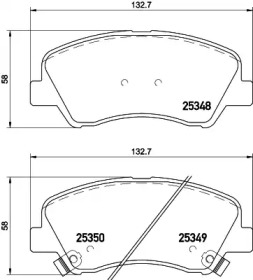 Купить запчасть Nisshinbo - NP6041 Колодки тормозные дисковые перед HYUNDAI ACCENT IV Saloon (RB) 1.6 11.2010 - <=> KIA RIO III Saloon (UB) 1.6 CVVT 06.2012 -