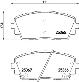 Купить запчасть Nisshinbo - NP6065 Колодки тормозные дисковые перед KIA PICANTO (TA) 1.2 09.2011 - <=> KIA PICANTO (TA) 1.0 05.2011 -