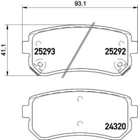 Купить запчасть Nisshinbo - NP6069 Колодки тормозные дисковые зад KIA SPORTAGE (SL) 2.0 CVVT 06.2010 - 12.2013 <=> HYUNDAI ix35 (LM, EL, ELH) 2.0 CVVT 08.2009 -