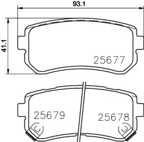 Купить запчасть Nisshinbo - NP6097 Колодки тормозные дисковые зад KIA SOUL II (PS) 1.6 CVVT 02.2014 - <=> KIA OPTIMA 2.4 GDI 09.2015 -
