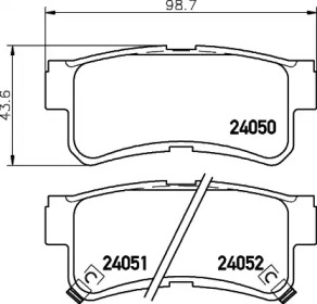 Купить запчасть Nisshinbo - NP6107 Колодки тормозные дисковые зад SSANGYONG MUSSO (FJ) 2.9 D 03.1996 - 11.1998 <=> SSANGYONG MUSSO (FJ) 2.3 TDiC All-wheel Drive 05.1997 - 10.2003