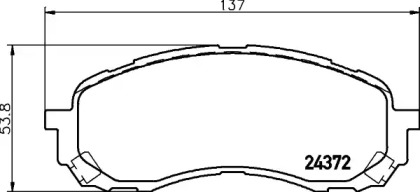 Купить запчасть Nisshinbo - NP7007 Колодки тормозные дисковые перед (PF-7493) SUBARU IMPREZA Saloon (GD) 1.5 AWD 05.2006 - 03.2007 <=> SUBARU IMPREZA Saloon (GD) 1.6 AWD 12.2000 - 06.2009