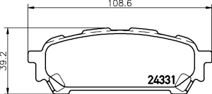 Купить запчасть Nisshinbo - NP7009 Колодки тормозные дисковые зад SUBARU FORESTER (SG_) 2.5 XT AWD (SG9) 06.2005 - 05.2008 <=> SUBARU FORESTER (SG_) 2.0 S Turbo AWD 09.2002 - 05.2005