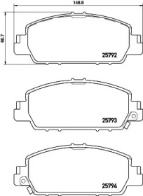 Купить запчасть Nisshinbo - NP8026 Колодки тормозные дисковые перед (PF-8609) HONDA HR-V (RU) 1.8 AWD 11.2014 - 