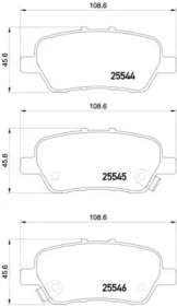 Купить запчасть Nisshinbo - NP8032 Колодки тормозные дисковые зад (PF-8506) HONDA ODYSSEY MPV (RL3, RL4) 3.5 09.2004 - 12.2010