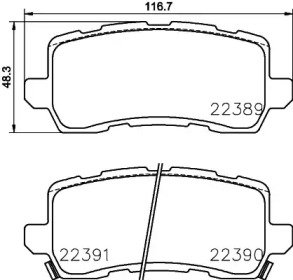Купить запчасть Nisshinbo - NP8033 Колодки тормозные дисковые зад ACURA MDX (YD3), TLX