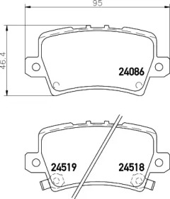Купить запчасть Nisshinbo - NP8039 Колодки тормозные дисковые зад HONDA CIVIC VIII Hatchback (FN, FK) 1.8 (FN1, FK2) 09.2005 - <=> HONDA CIVIC VIII Hatchback (FN, FK) Type R (FN2) 09.2006 -