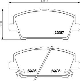 Купить запчасть Nisshinbo - NP8042 Колодки тормозные дисковые перед HONDA CIVIC VIII Hatchback (FN, FK) 1.8 (FN1, FK2) 09.2005 - <=> HONDA CIVIC VIII Hatchback (FN, FK) 1.4 (FK1) 09.2005 -