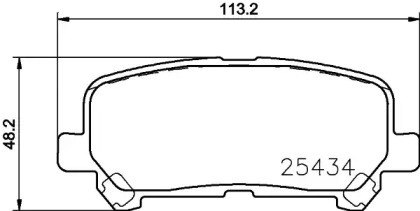 Купить запчасть Nisshinbo - NP8043 Колодки тормозные дисковые зад HONDA PILOT 3.5 4WD 01.2011 - <=> HONDA PILOT 3.5 AWD 07.2015 -