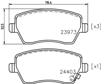 Купить запчасть Nisshinbo - NP9004 Колодки тормозные дисковые перед SUZUKI SWIFT III (MZ, EZ) 1.3 (RS 413) 02.2005 - <=> SUZUKI SWIFT III (MZ, EZ) 1.5 (RS 415) 02.2005 -