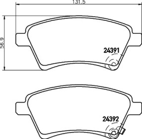 Купить запчасть Nisshinbo - NP9017 Колодки тормозные дисковые перед SUZUKI SX4 (EY, GY) 1.6 VVT 4x4 (RW 416) 07.2009 - <=> SUZUKI SX4 (EY, GY) 1.6 VVT 4x4 (RW 416) 06.2006 -