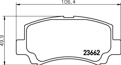 Купить запчасть Nisshinbo - NP9020 Колодки тормозные дисковые перед (PF-9406) CHERY A1 1.3 04.2007 - 12.2014 <=> CHERY QQ6 1.1 12.2006 - 12.2013