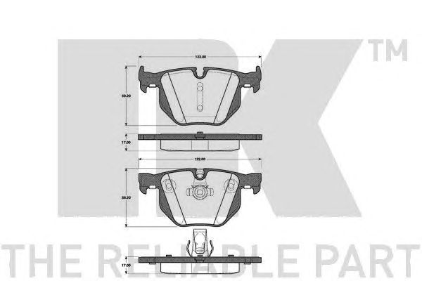 Купить запчасть NK - 221526 Колодки тормозные дисковые 221526