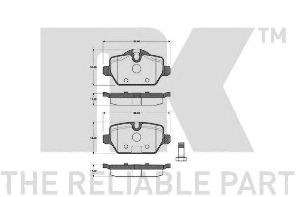 Купить запчасть NK - 221530 Колодки тормозные дисковые 221530