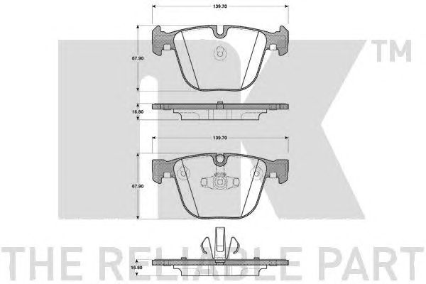 Купить запчасть NK - 221548 Колодки тормозные 221548
