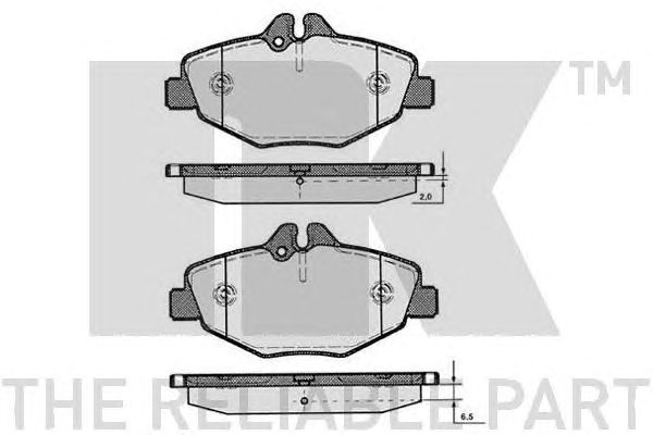 Купить запчасть NK - 223346 Колодки тормозные дисковые 223346