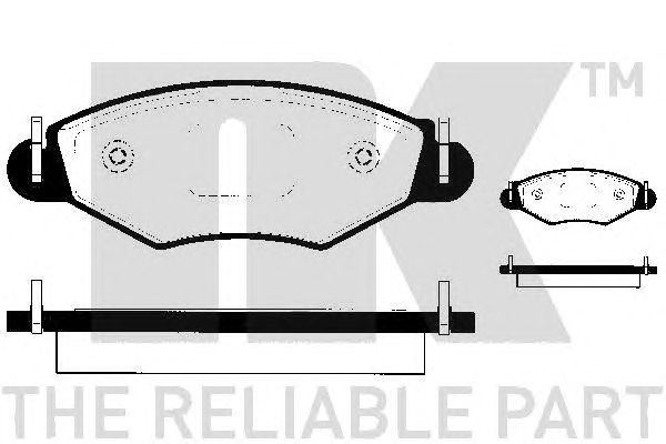 Купить запчасть NK - 223739 Колодки тормозные дисковые 223739