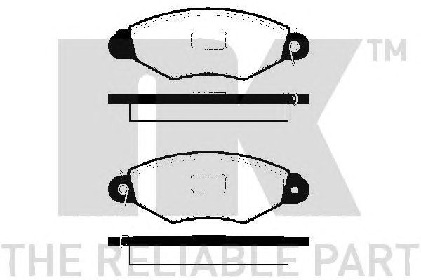 Купить запчасть NK - 223938 Колодки тормозные дисковые 223938